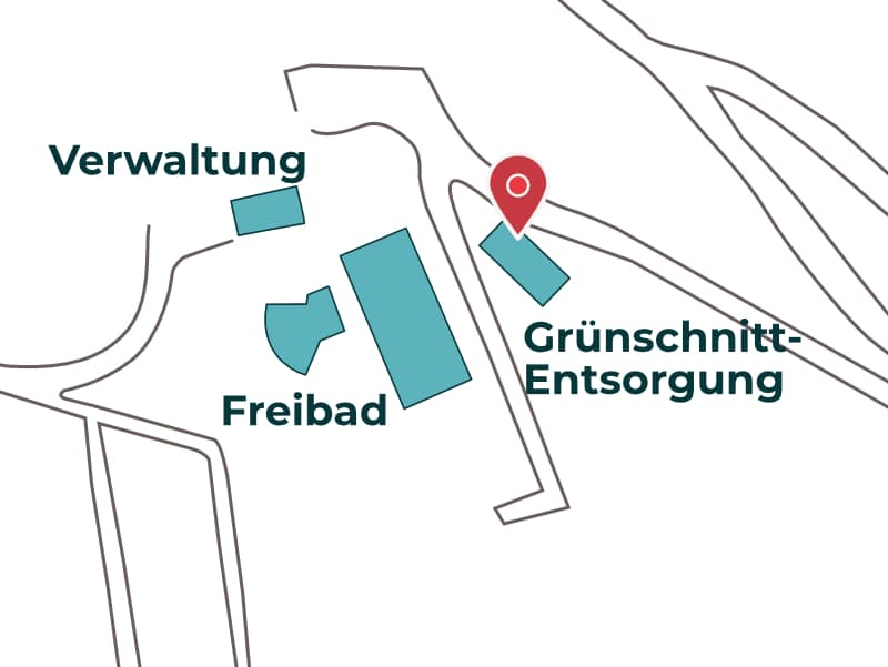Lageplan Grünschnitt-Entsorgung